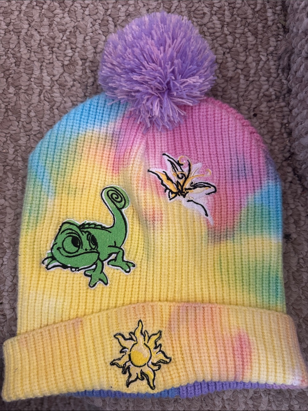 Disney princess Rapunzel toque hat for girls NWOT